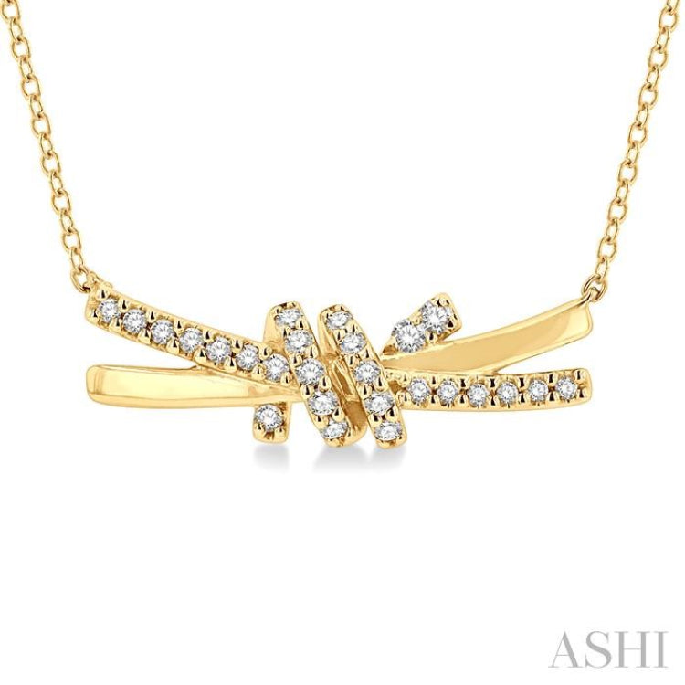 Love Knot Diamond Fashion Necklace