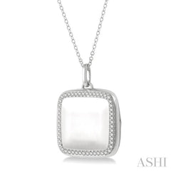 Square Diamond Locket Pendant