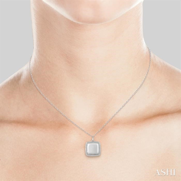 Square Diamond Locket Pendant