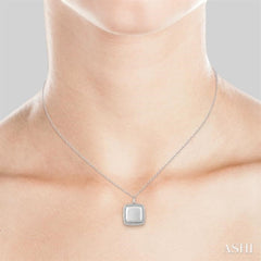 Square Diamond Locket Pendant