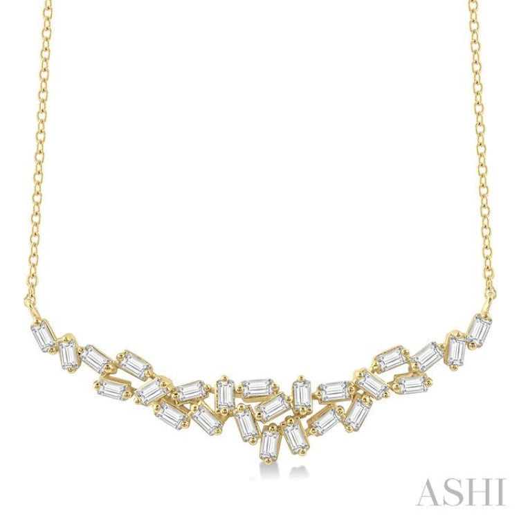 Scatter Baguette Diamond Necklace