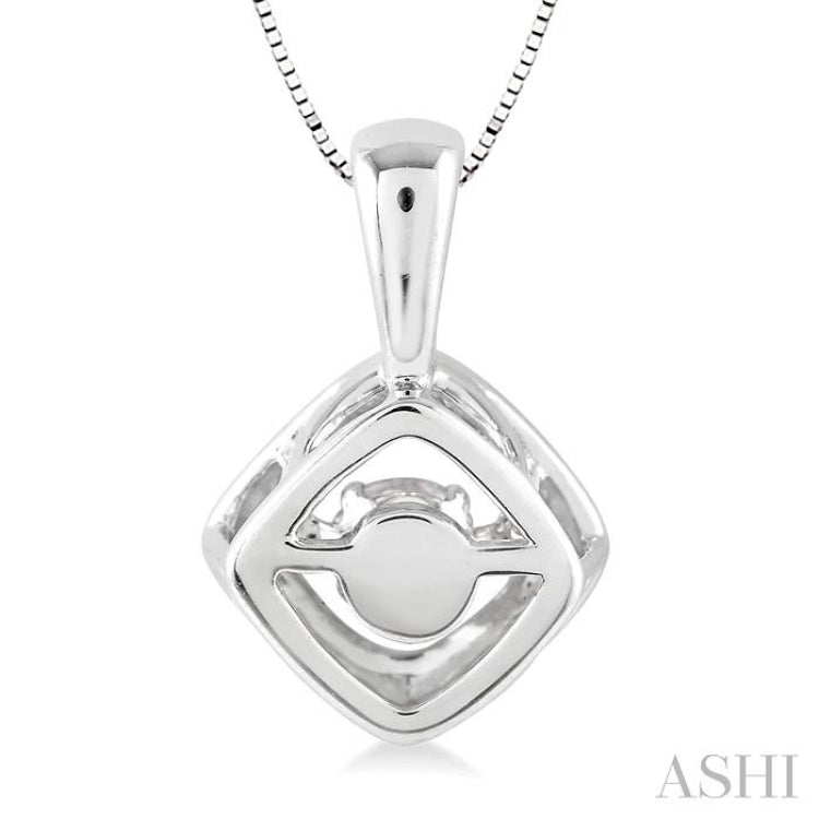 Cushion Shape Emotion Diamond Pendant