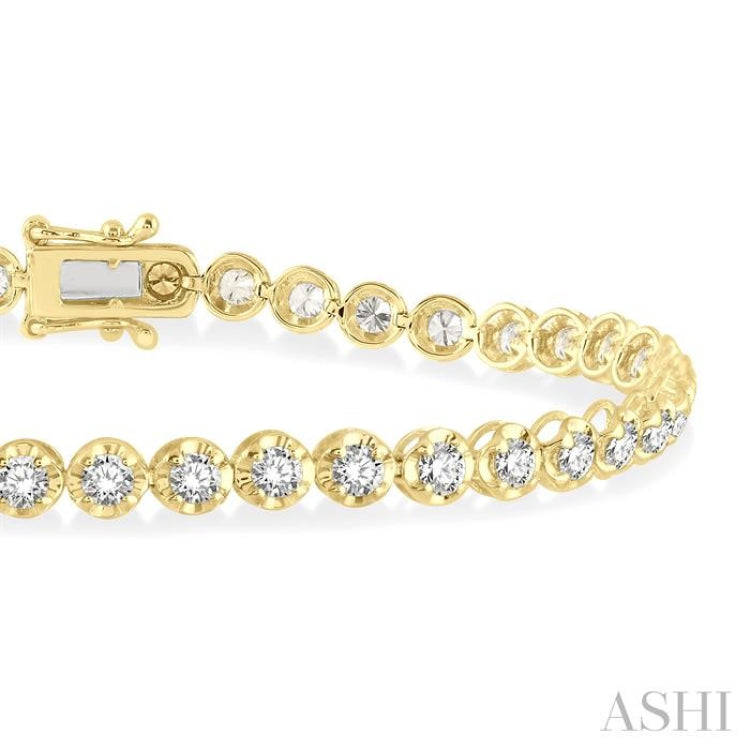 Illusion Diamond Tennis Bracelet