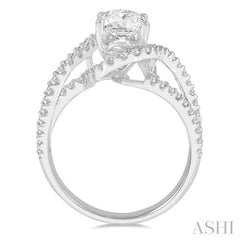 Oval Shape Semi-Mount Diamond Engagement Ring