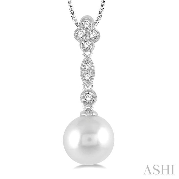 Pearl & Diamond Fashion Pendant