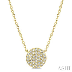 Disc Petite Diamond Fashion Necklace