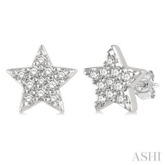 Star Petite Diamond Fashion Earrings