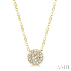 Disc Petite Diamond Fashion Pendant