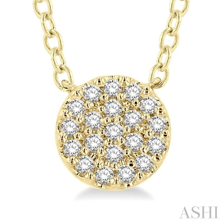 Disc Petite Diamond Fashion Pendant