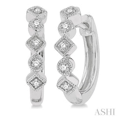 Petite Diamond Huggie Fashion Earrings