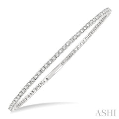 Stackable Diamond Flexible Bangle