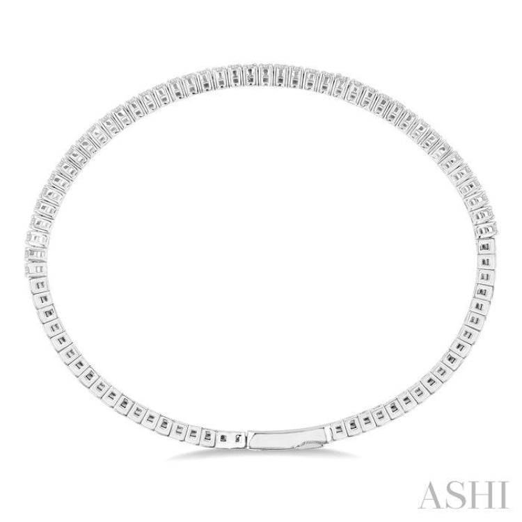 Stackable Diamond Flexible Bangle