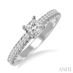 Princess Shape Diamond Engagement Ring