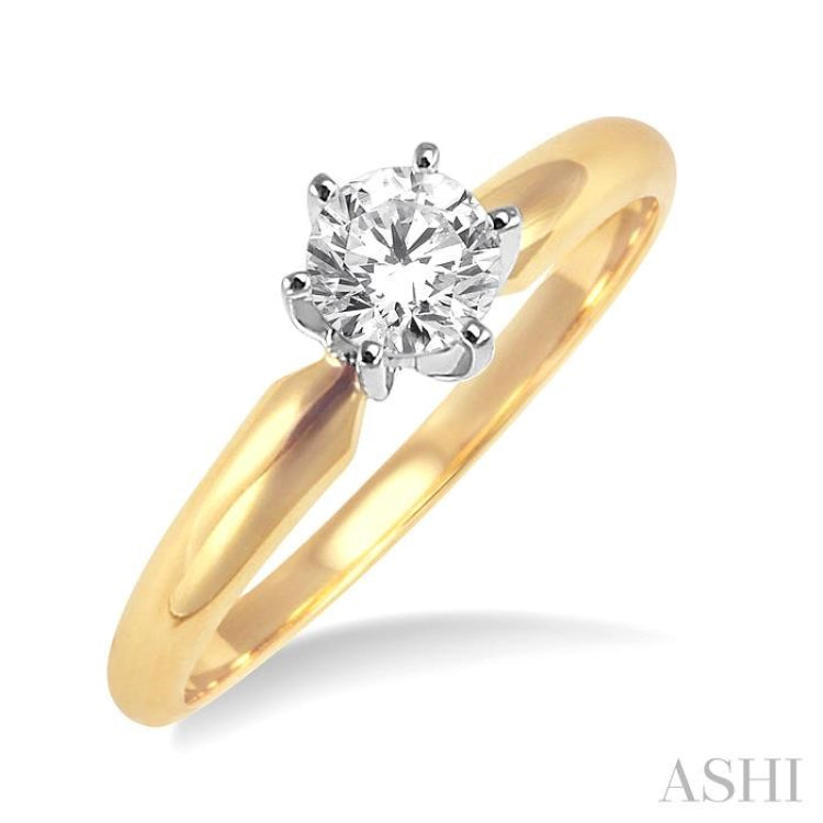 Round Shape Diamond Solitaire Ring