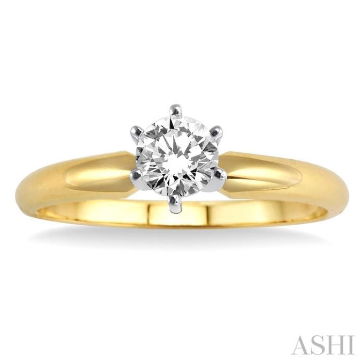 Round Shape Diamond Solitaire Ring