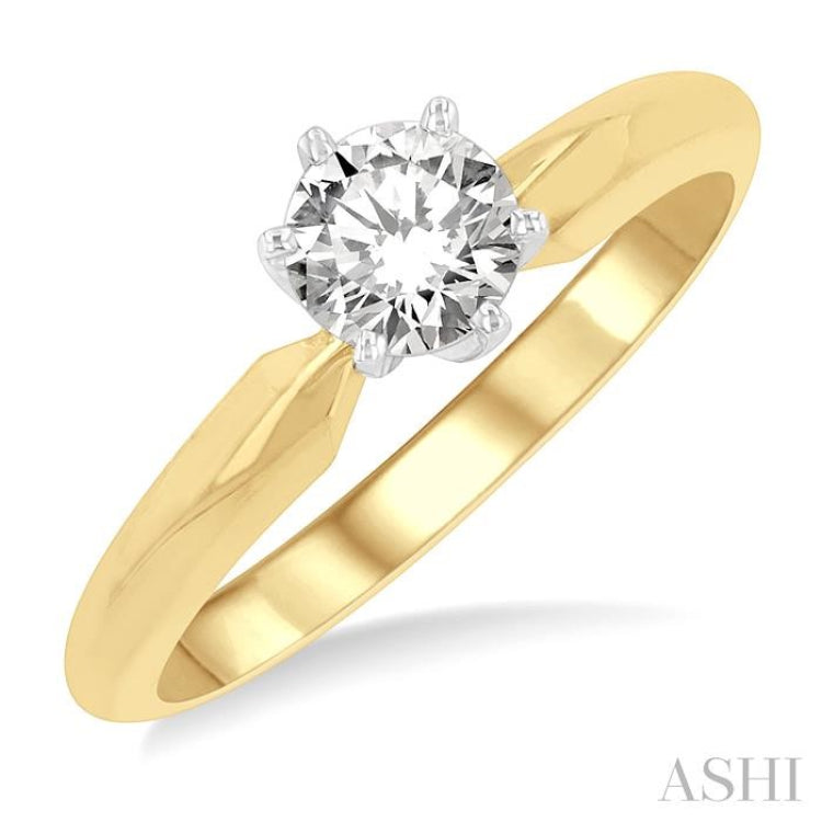 Round Shape Diamond Solitaire Ring