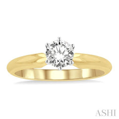 Round Shape Diamond Solitaire Ring