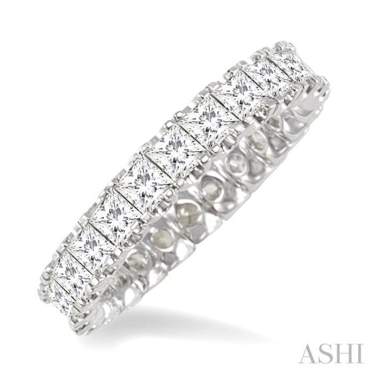 Princess Shape Eternity Diamond Wedding Band