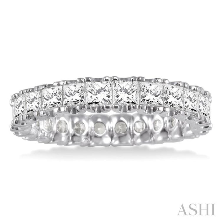 Princess Shape Eternity Diamond Wedding Band