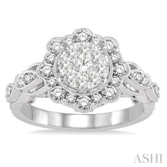 Halo Lovebright Diamond Engagement Ring