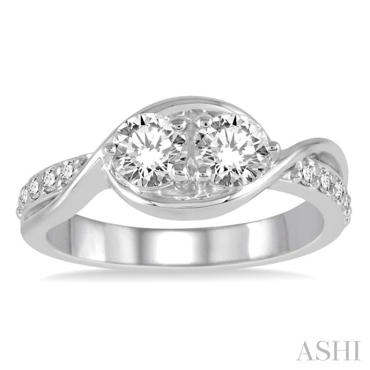 2 Stone Diamond Ring