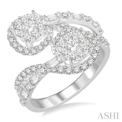 2 Stone Lovebright Diamond Fashion Ring