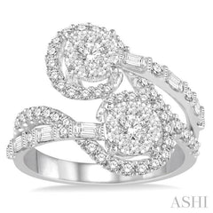 2 Stone Lovebright Diamond Fashion Ring