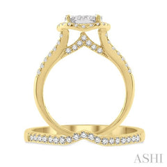 Halo Lovebright Diamond Wedding Set