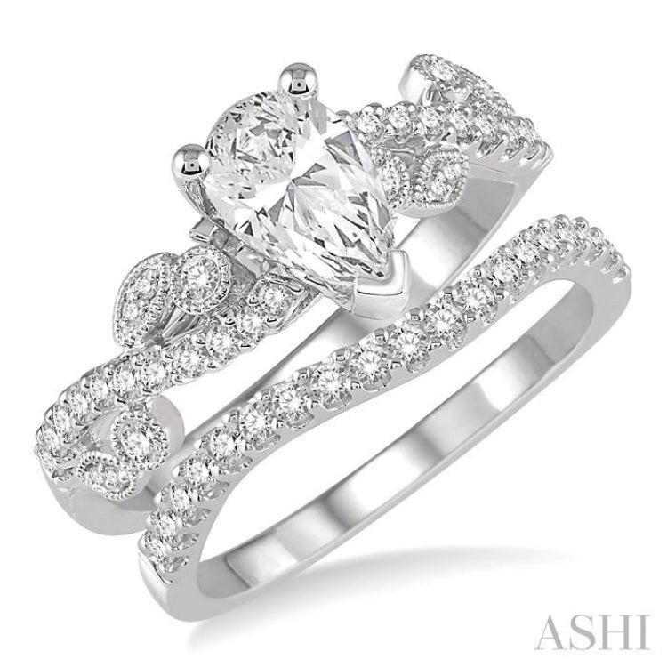 Pear Shape Diamond Wedding Set