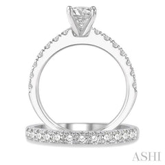 Round Shape Diamond Wedding Set