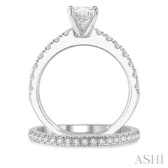 Oval Shape Diamond Wedding Set