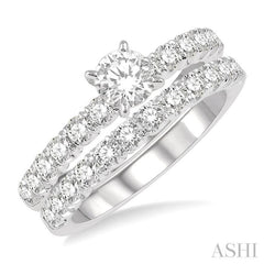 Round Shape Endless Embrace Diamond Wedding Set