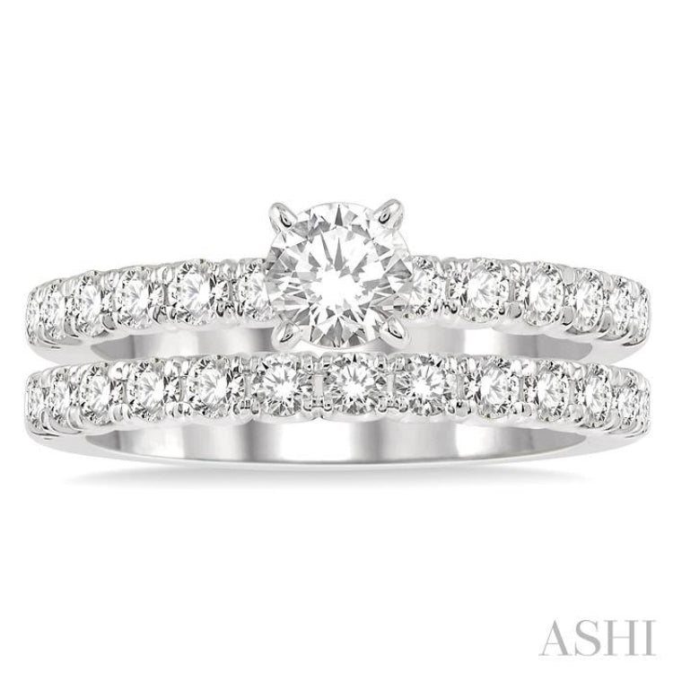 Round Shape Endless Embrace Diamond Wedding Set