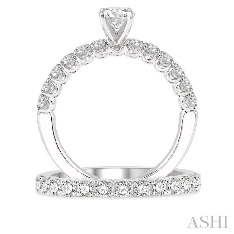 Round Shape Endless Embrace Diamond Wedding Set