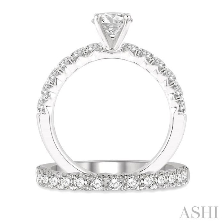 Round Shape Endless Embrace Diamond Wedding Set