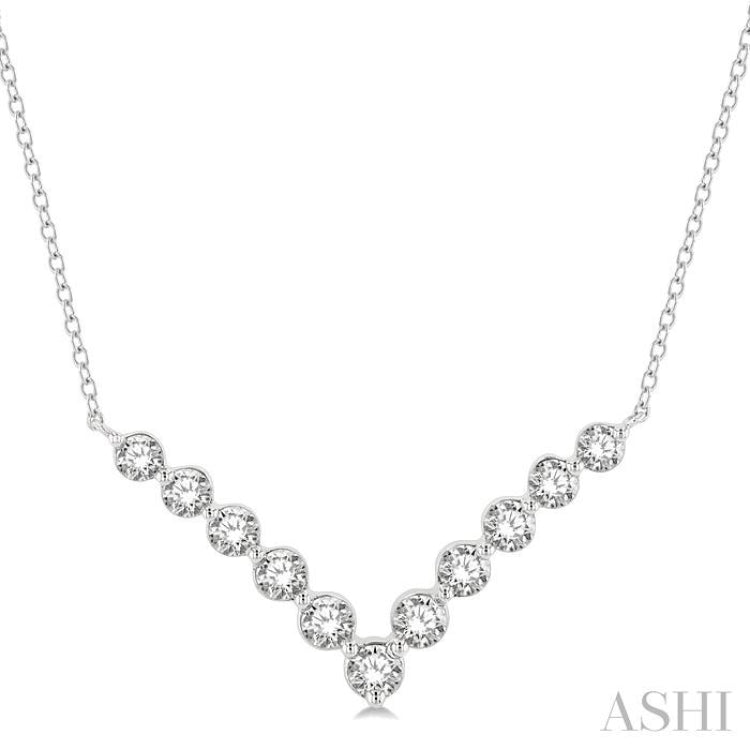 Chevron Diamond Necklace