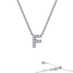 Letter F Pendant Necklace