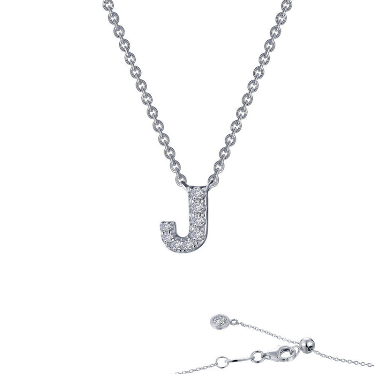 Letter J Pendant Necklace