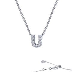 Letter U Pendant Necklace