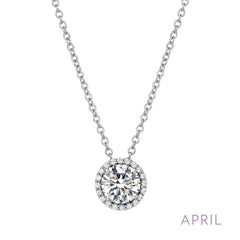 April Birthstone Necklace