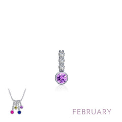 February Birthstone Love Pendant