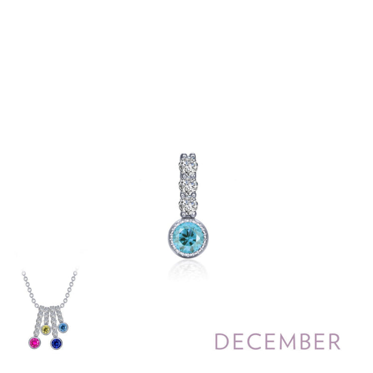 December Birthstone Love Pendant