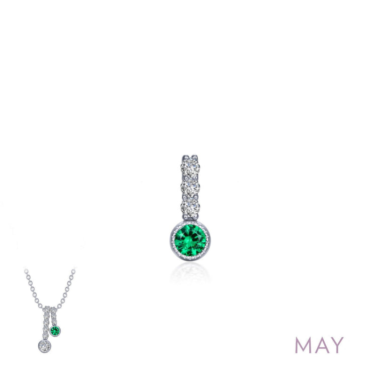 May Birthstone Love Pendant