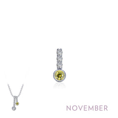 November Birthstone Love Pendant