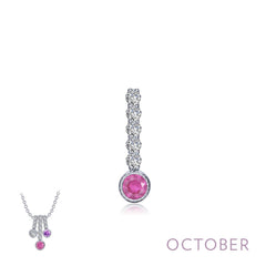 October Birthstone Love Pendant