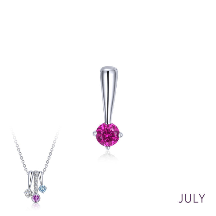 July Birthstone Love Pendant