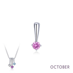 October Birthstone Love Pendant