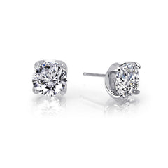 3.5 Ctw Solitaire Stud Earrings