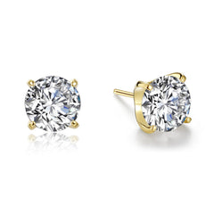 5 Ctw Solitaire Stud Earrings