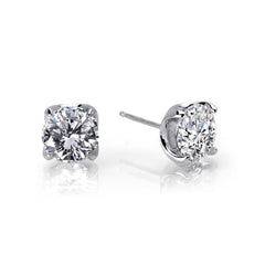 5 Ctw Solitaire Stud Earrings